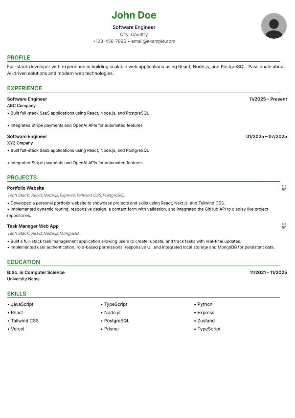 Professional Resume